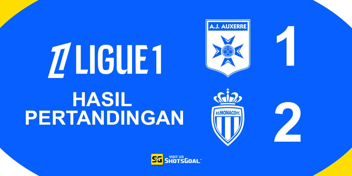 Auxerre 1-2 AS Monaco - Ilenikhena Jadi Pahlawan AS Monaco