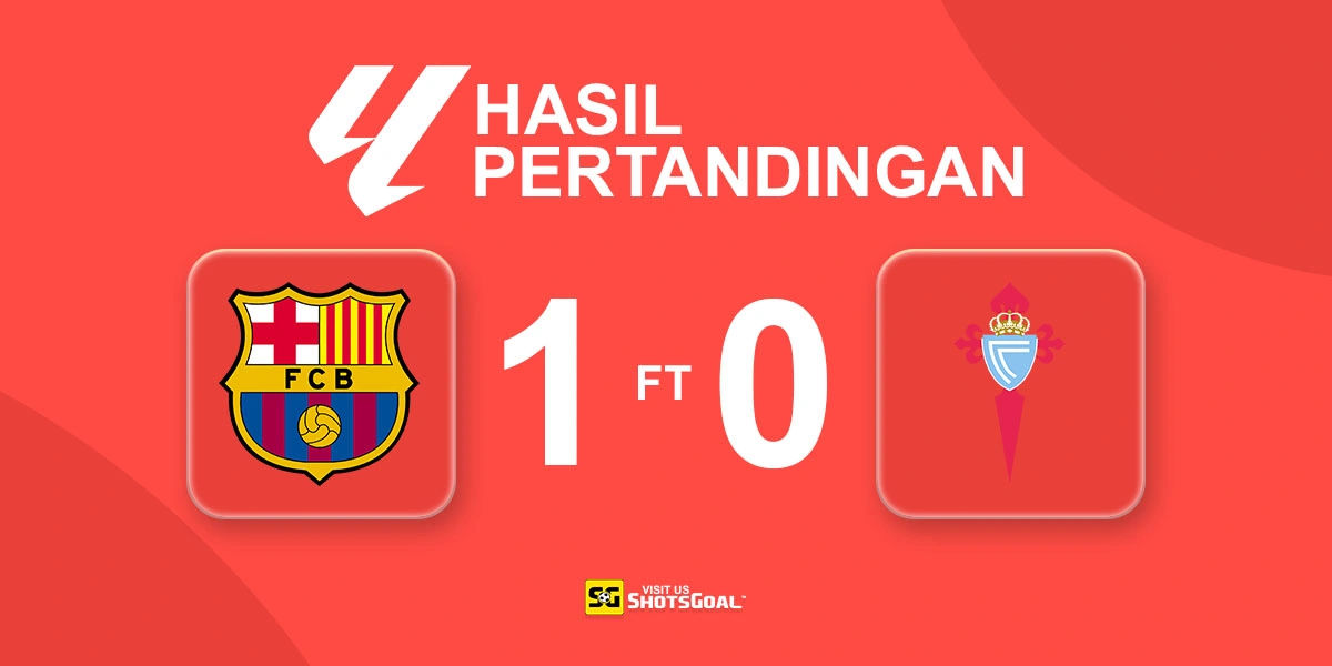 Barcelona 1-0 Celta Vigo - Barcelona Berjarak 10 Poin dari Gelar Juara