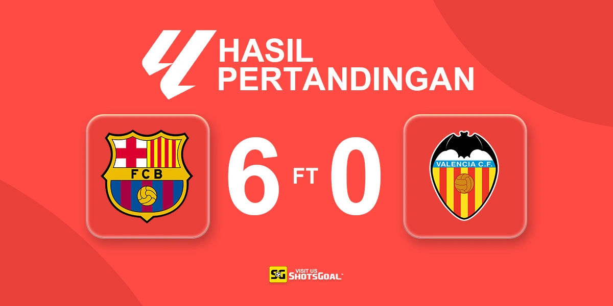 Barcelona 6-0 Valencia - Pesta Gol untuk Barcelona