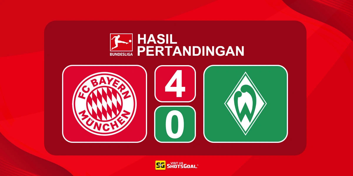 Bayern Munchen 4-0 Werder Bremen - Kane Catatkan 100 Gol untuk Bayern Munchen