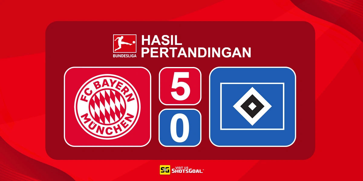 Bayern Munchen 5-0 Hamburger SV - Bayern Munchen Kembali Pesta Gol