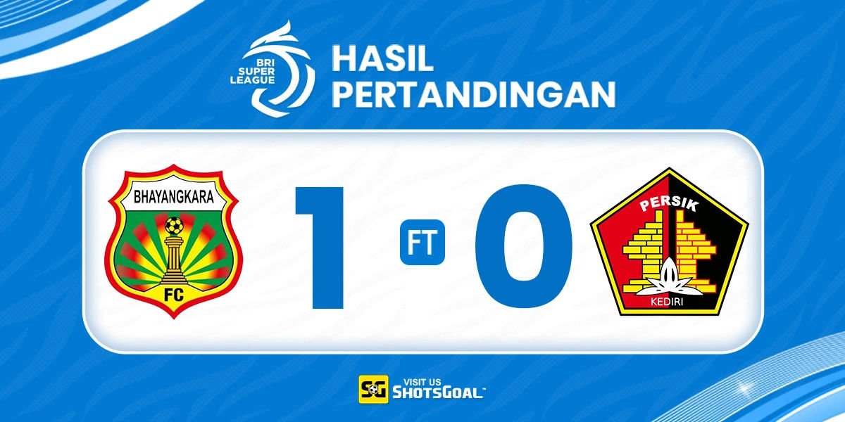 Bhayangkara 1-0 Persik - Bhayangkara Lanjutkan Momentum Positif di Kandang
