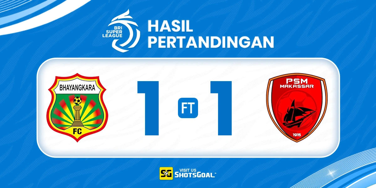 Bhayangkara 1-1 PSM - Dua Penalti Buat Dua Klub Berbagi Poin