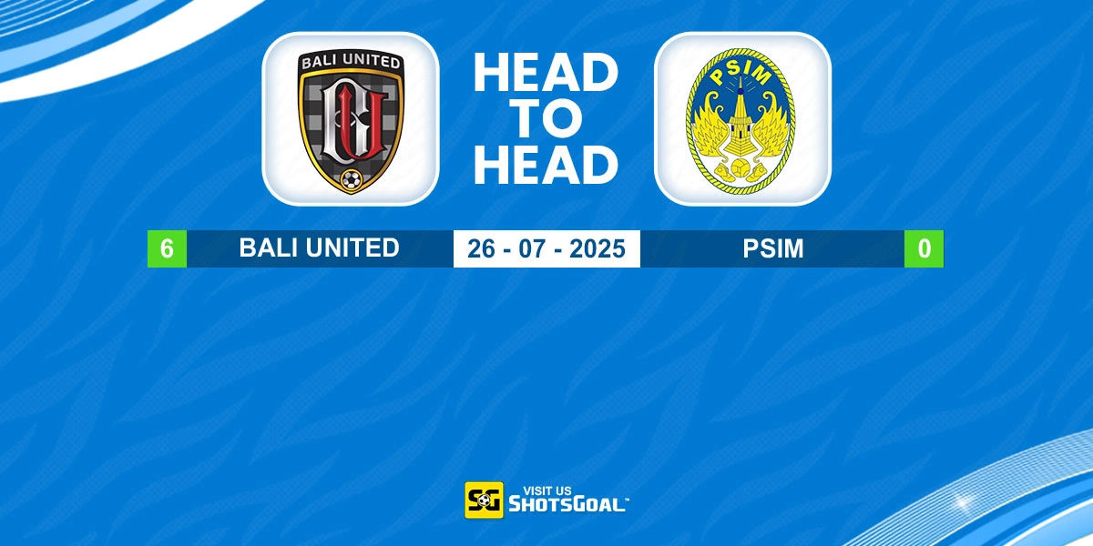 Head to Head Bali United vs PSIM Yogyakarta