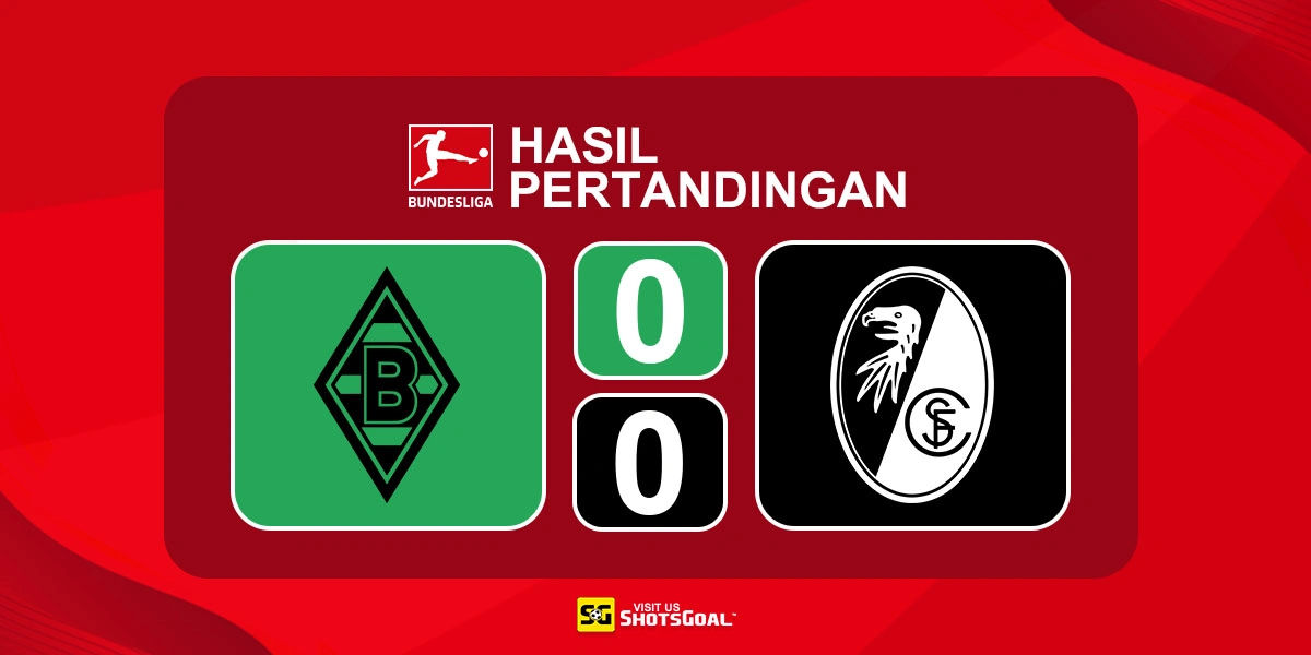 Borussia Monchengladbach 0-0 Freiburg - Borussia Monchengladbach Masih Tanpa Kemenangan