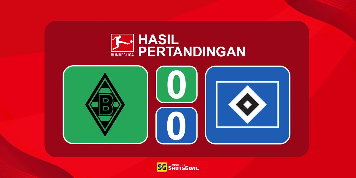 Borussia Monchengladbach 0-0 Hamburger SV - Debut Diks Berakhir Imbang