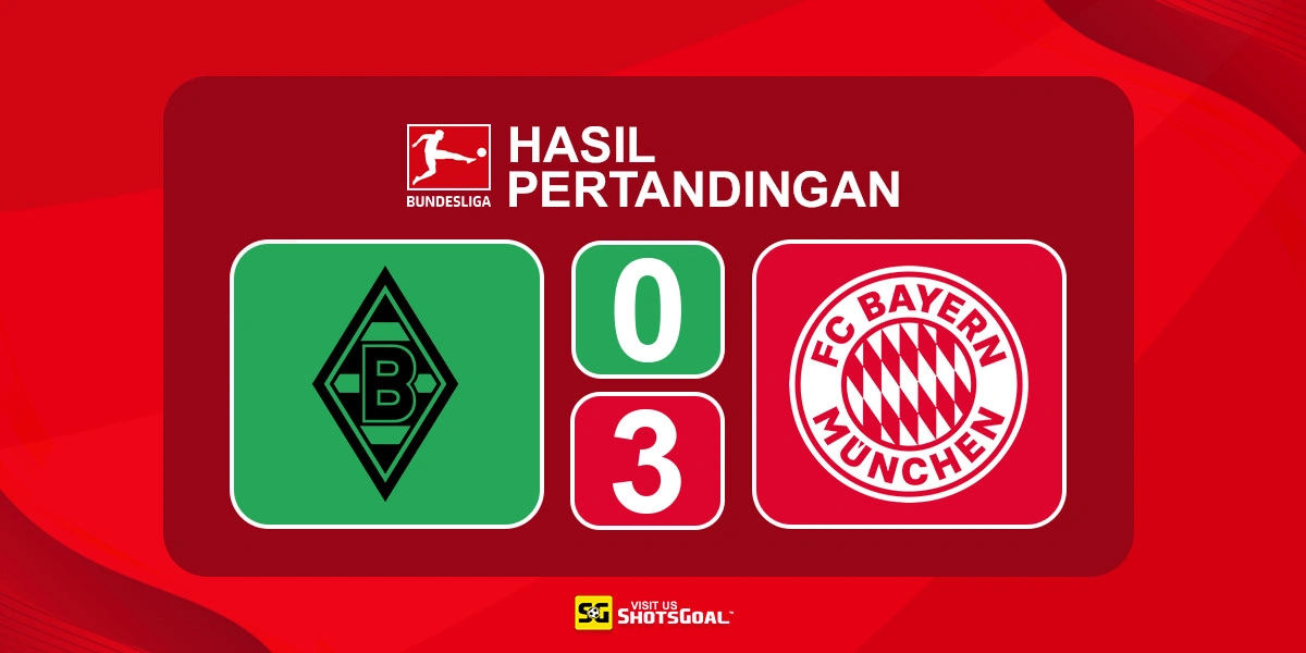 Borussia Monchengladbach 0-3 Bayern Munchen - Bayern Munchen Masih Sempurna