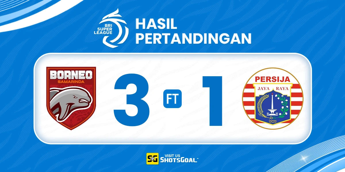 Borneo 3-1 Persija - Borneo Semakin Perkasa di Puncak Klasemen