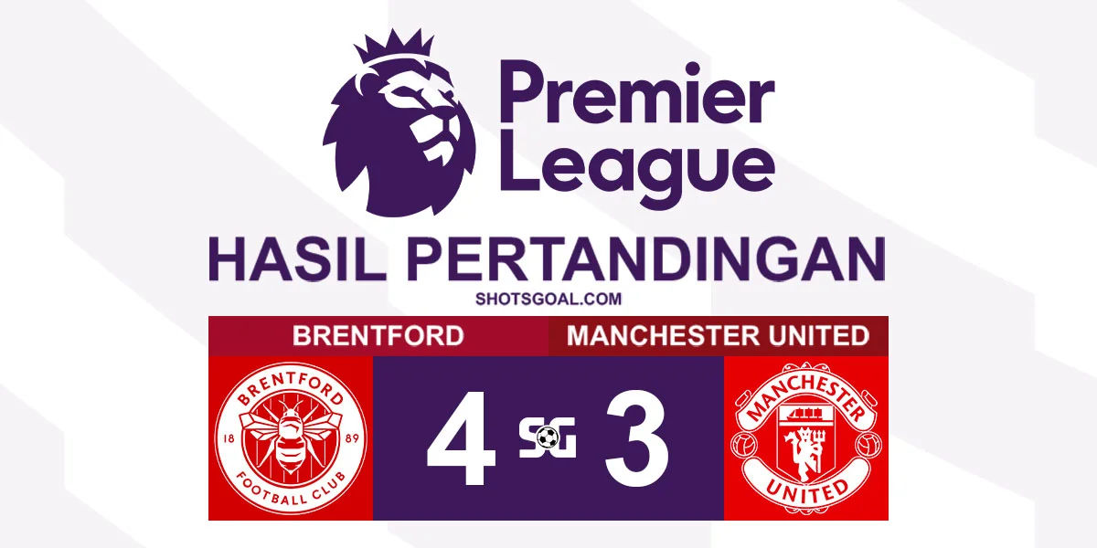 Brentford 4-3 Manchester United - Brentford Menang Tipis