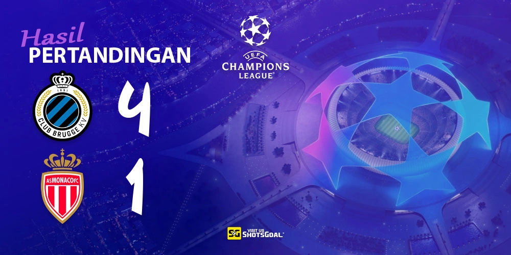 Club Brugge 4-1 AS Monaco - Club Brugge Menang Telak di Laga Pembuka