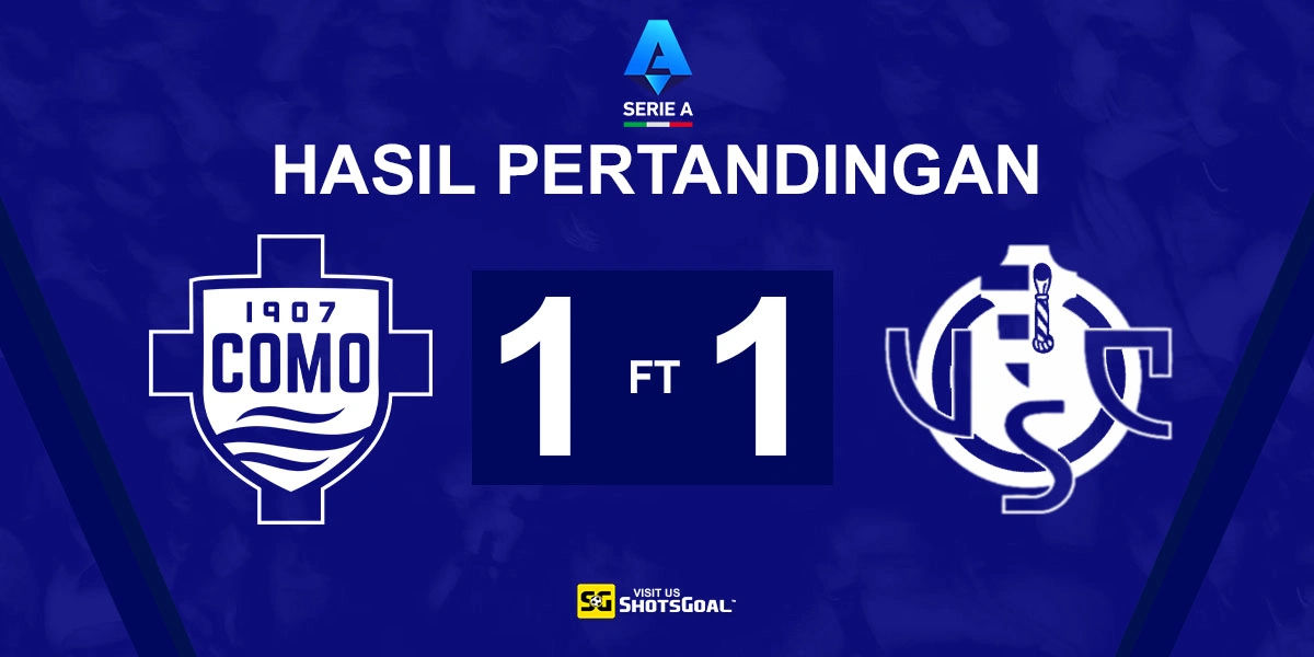 Como 1-1 Cremonese - Kartu Merah Kembali Gagalkan Kemenangan Como
