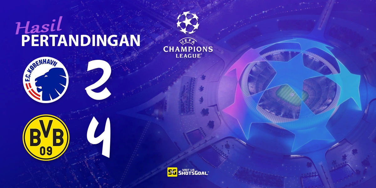 Copenhagen 2-4 Borussia Dortmund - Brace Nmecha Menangkan Borussia Dortmund