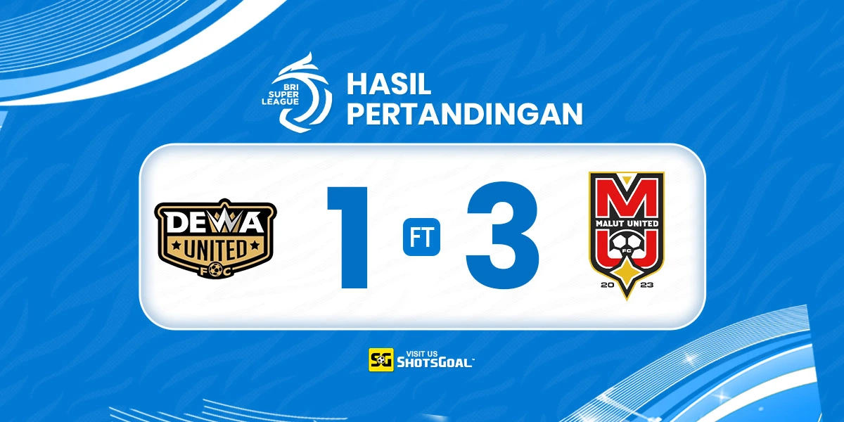 Dewa United Banten 1-3 Malut United - Malut United Raih Tiga Poin Pertama