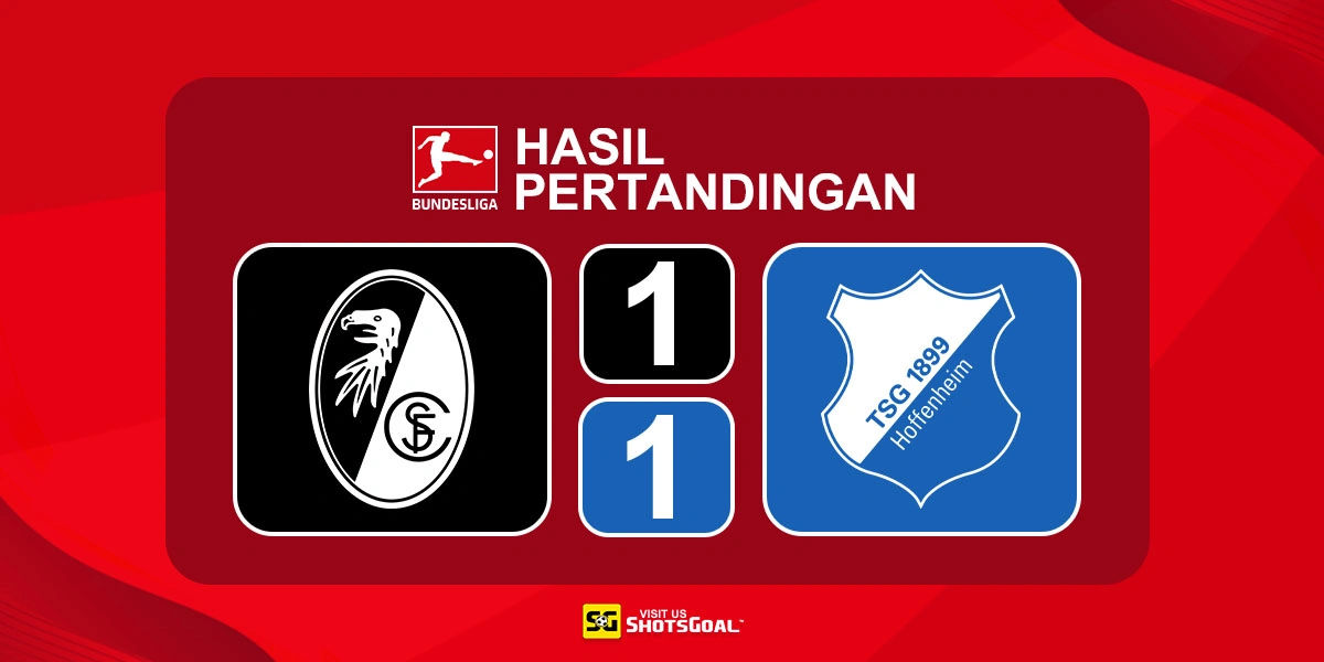 Freiburg 1-1 Hoffenheim - Dua Gol Cepat di Awal Laga Jadi Penentu
