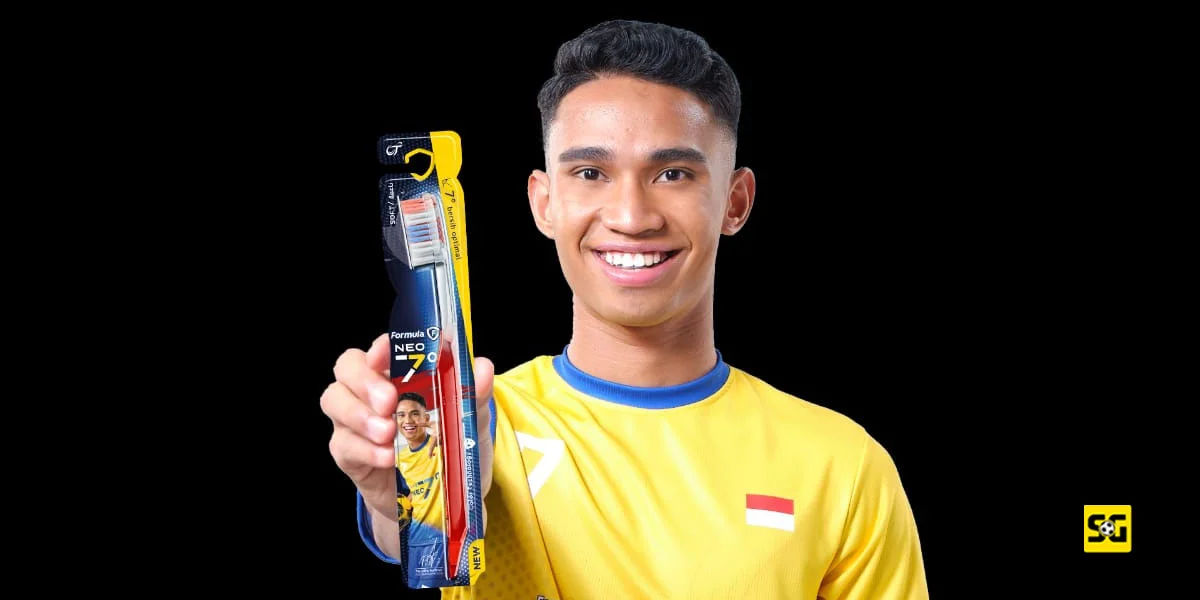 Pemain Timnas Indonesia, Marselino Ferdinan, Jadi Bintang Iklan Sikat Gigi Formula!