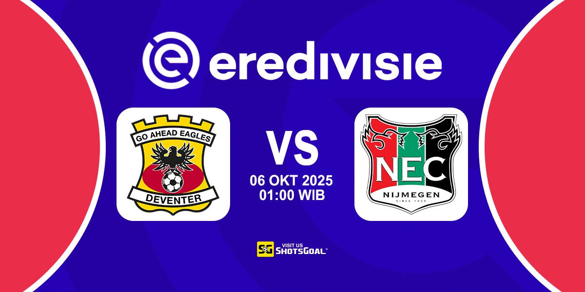 Prediksi Liga Belanda: G. A. Eagles vs Nijmegen 06 Oktober 2025