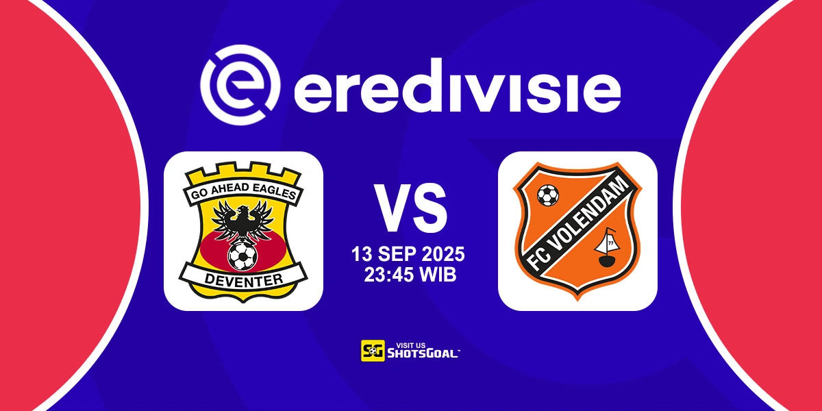 Prediksi Liga Belanda: G. A. Eagles vs FC Volendam 13 September 2025