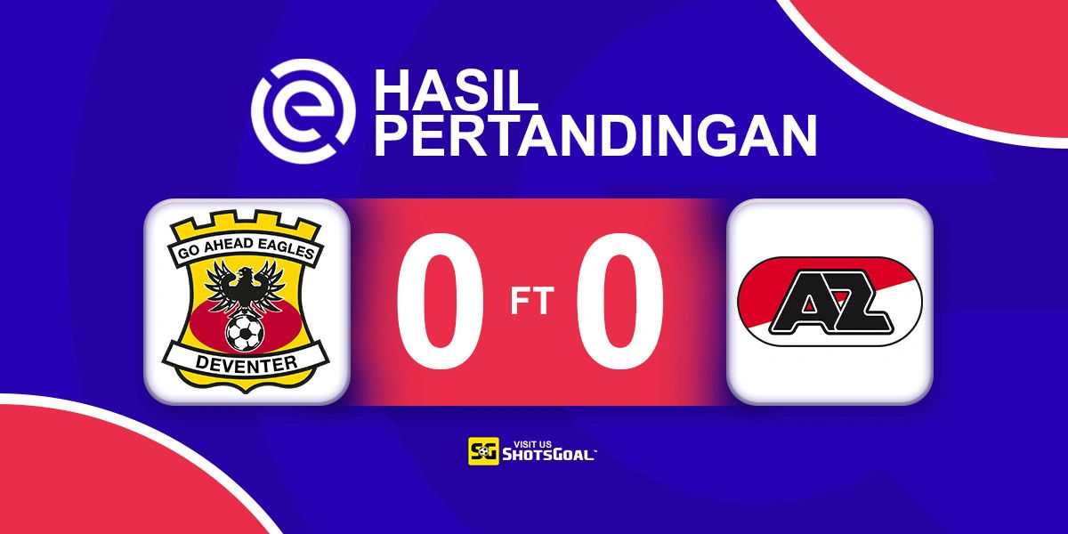 Go Ahead Eagles 0-0 AZ Alkmaar - Tanpa Gol di De Adelaarshorst