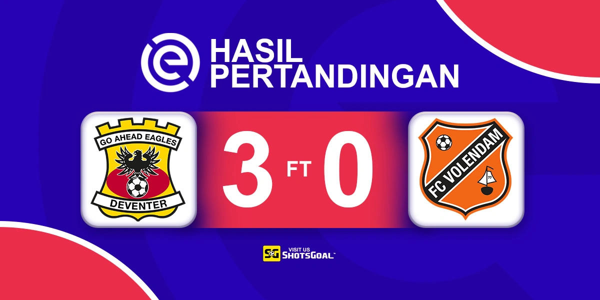 Go Ahead Eagles 3-0 Volendam - Go Ahead Eagles Putus Rentetan Hasil Imbang Volendam