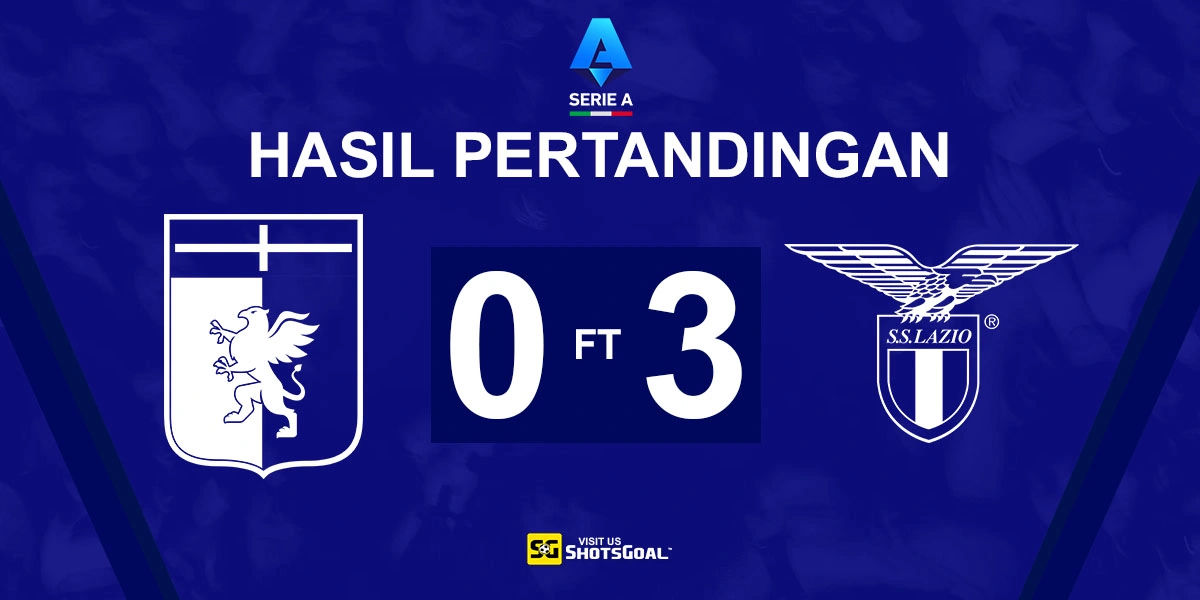Genoa 0-3 Lazio - Lazio Hancurkan Genoa Tiga Gol Tanpa Balas
