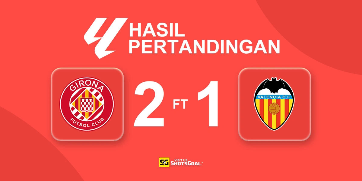 Girona 2-1 Valencia - Girona Akhirnya Raih Kemenangan Perdana