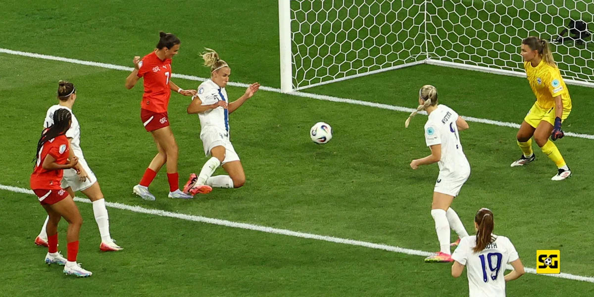 Momen Gol dari Riola Xhemaili