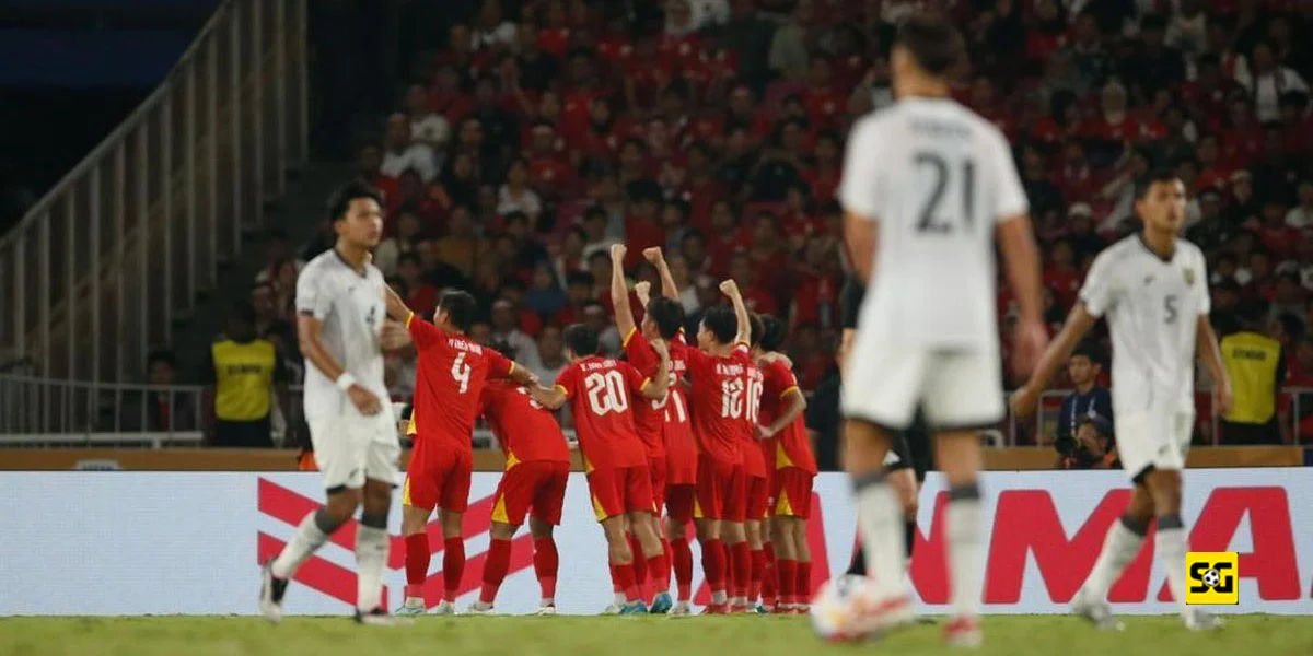 Perayaan Gol Vietnam vs. Timnas Indonesia U-23