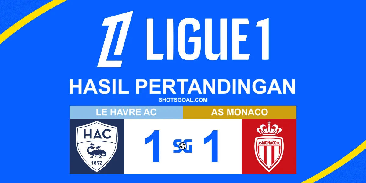 Le Havre 1-1 AS Monaco - AS Monaco Ditahan Le Havre