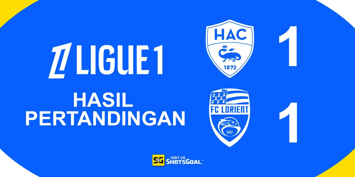 Le Havre 1-1 Lorient - Kegagalan Penalti Buat Le Havre Gagal Menang