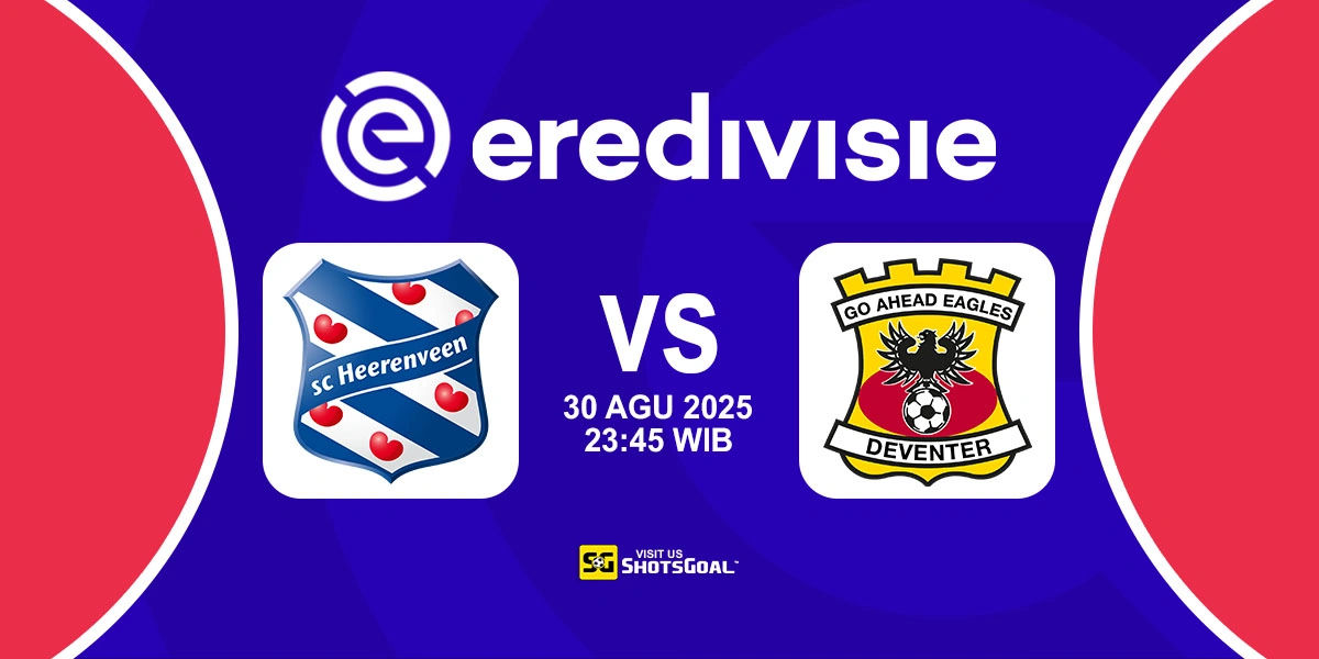 Prediksi Liga Belanda: Heerenveen vs G. A. Eagles 30 Agustus 2025
