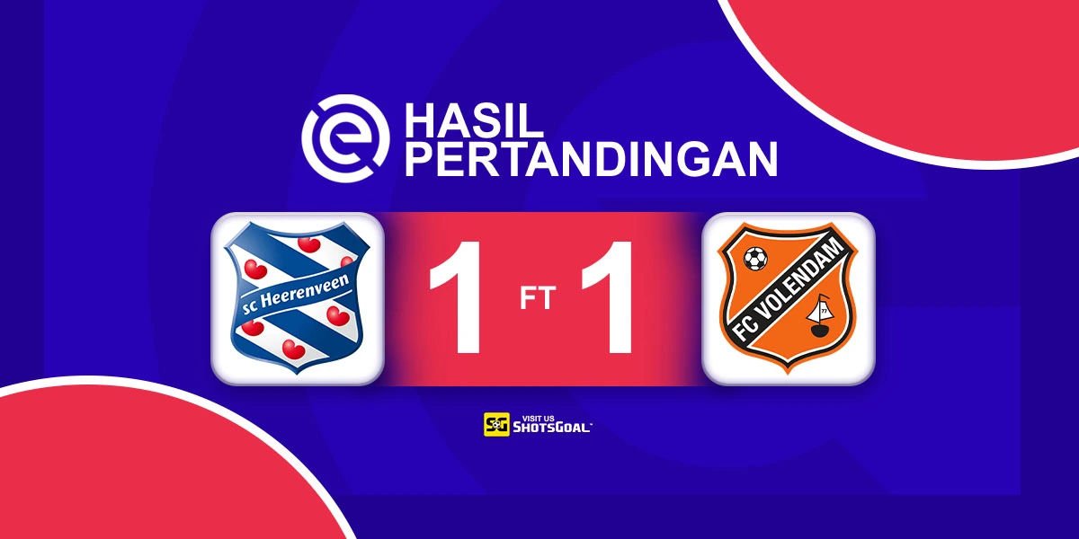 Heerenveen 1-1 Volendam - Volendam Rebut Poin Pertama