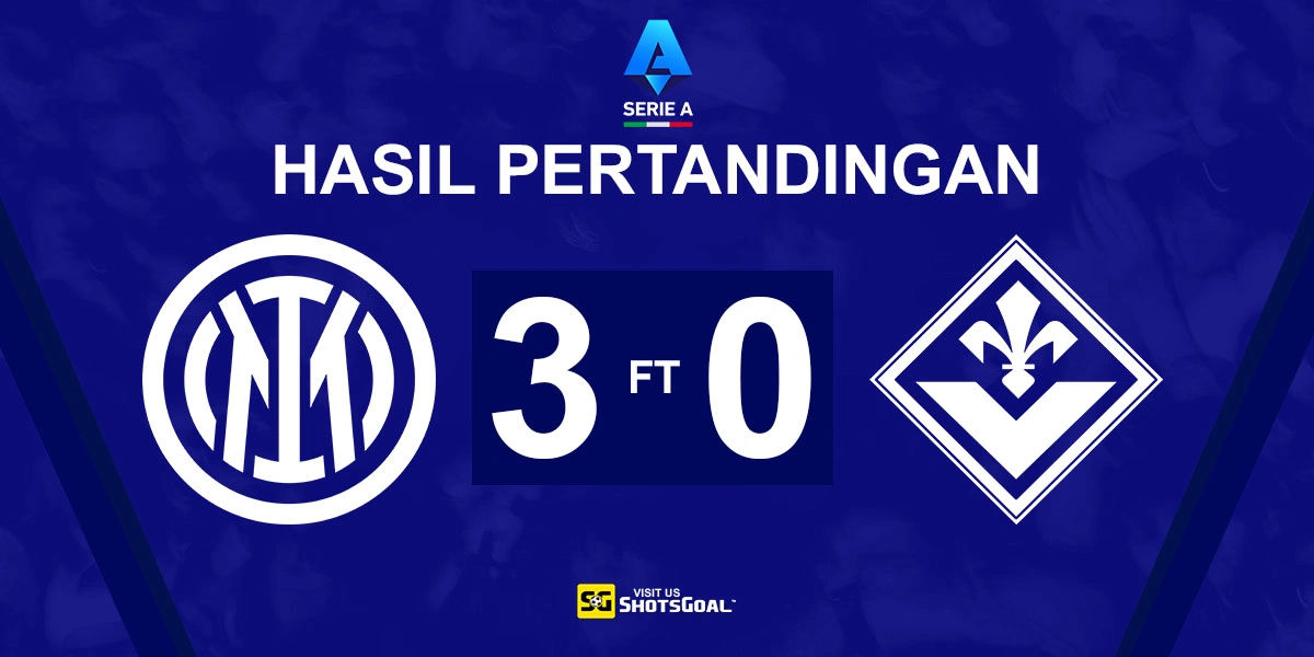 Inter 3-0 Fiorentina - Tiga Gol untuk Tiga Poin