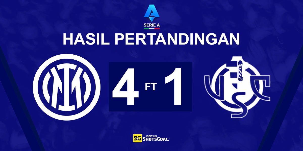 Inter 4-1 Cremonese - Tanpa Audero, Cremonese Tidak Berdaya