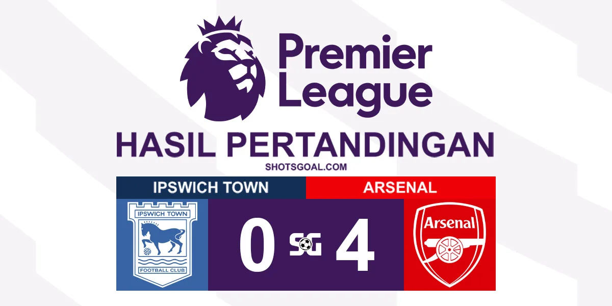 Ipswich Town 0-4 Arsenal - Arsenal Menang Mudah
