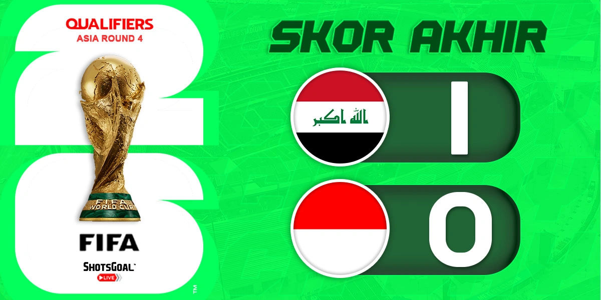 Irak 1-0 Indonesia - Mimpi Indonesia ke Piala Dunia 2026 Musnah