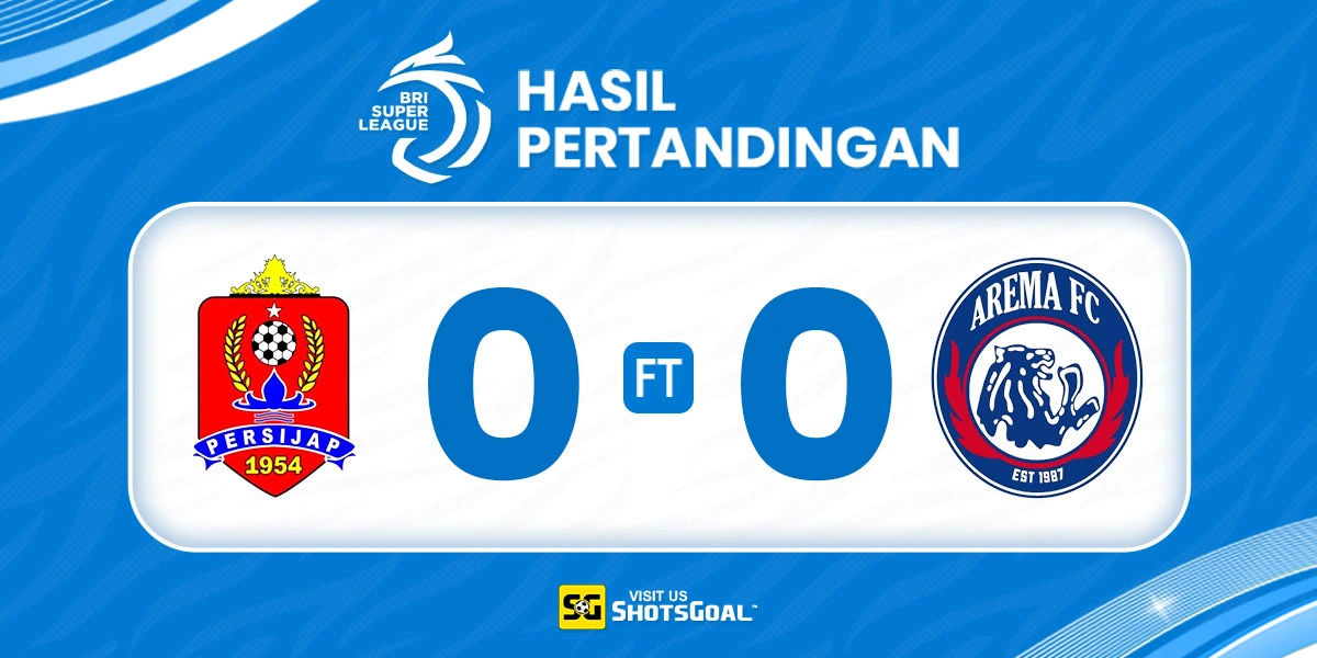 Persijap 0-0 Arema - Dua Kartu Merah Jadi Penentu Laga