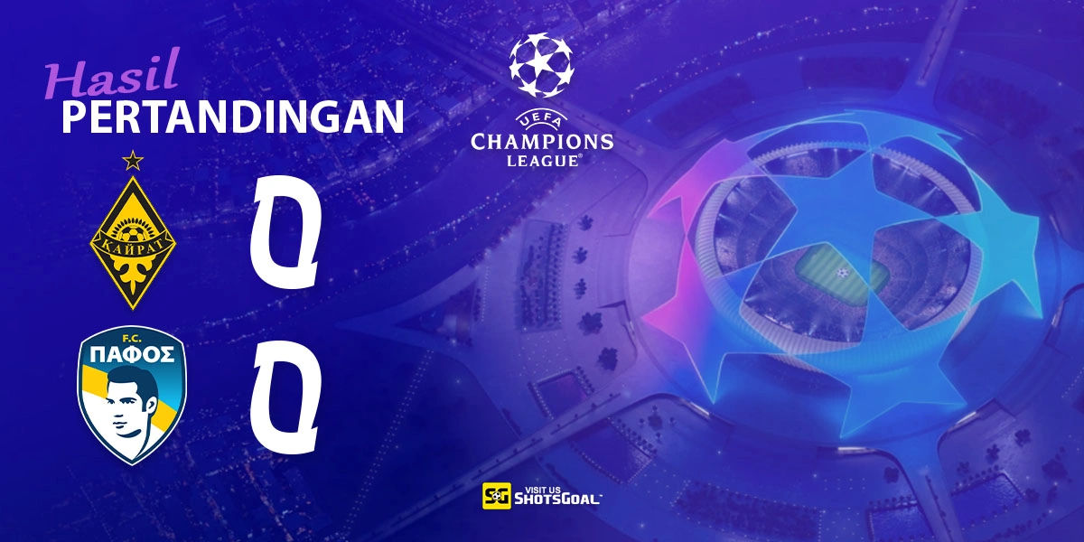 Kairat Almaty 0-0 Pafos - Dua Debutan Bermain Tanpa Gol
