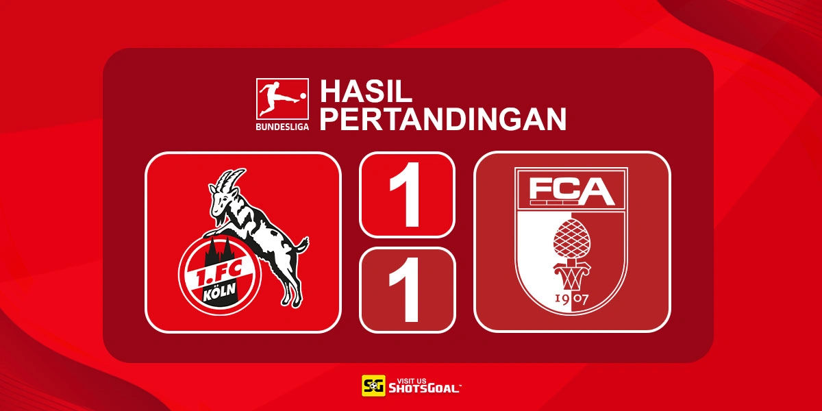 Koln 1-1 Augsburg - El Mala Selamatkan Poin untuk Koln