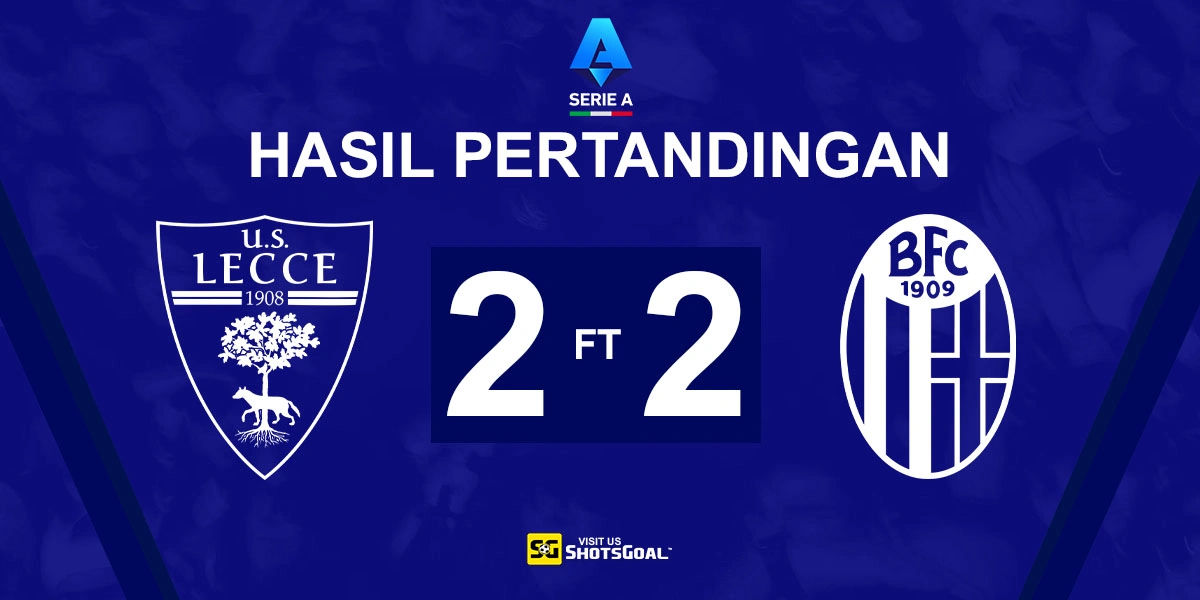 Lecce 2-2 Bologna - Camarda Selamatkan Poin untuk Lecce di Saat-Saat Akhir