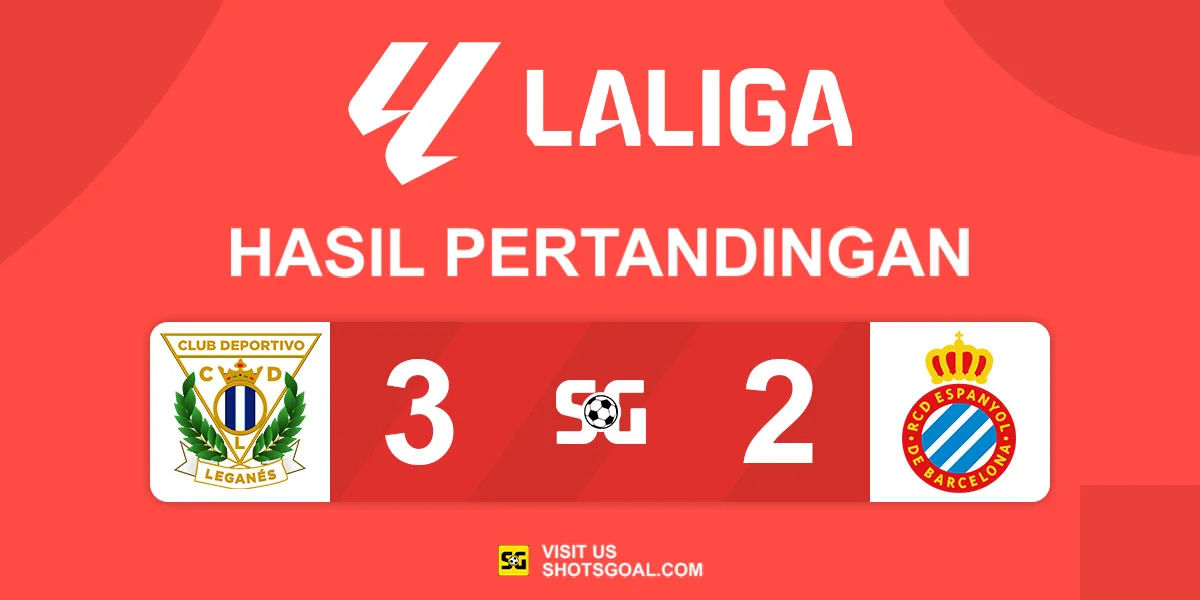 Leganes 3-2 Espanyol - Leganes Raih Tiga Poin Penting