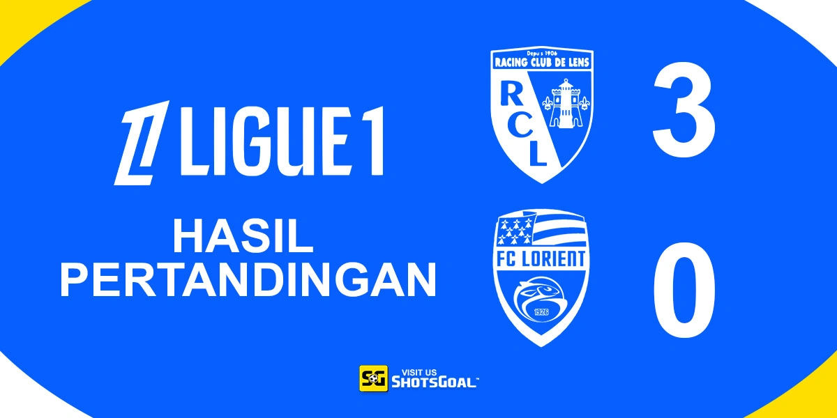 Lens 3-0 Lorient - Lens Hantam Lorient Tiga Gol Tanpa Balas