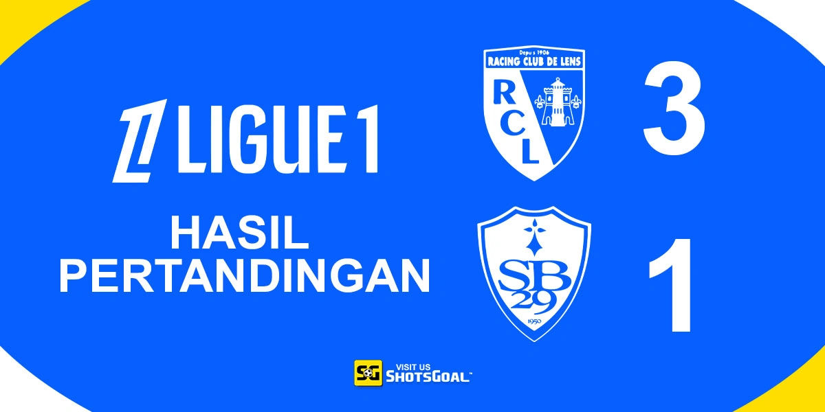 Lens 3-1 Brest - Kemenangan Brest Buyar Karena Kartu Merah Konyol