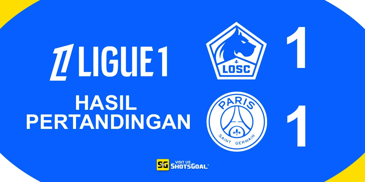 Lille 1-1 Paris Saint-Germain - Paris Saint-Germain Tersandung