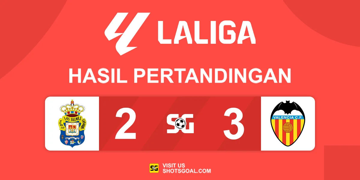 Las Palmas 2-3 Valencia - Valencia Jauhi Zona Degradasi