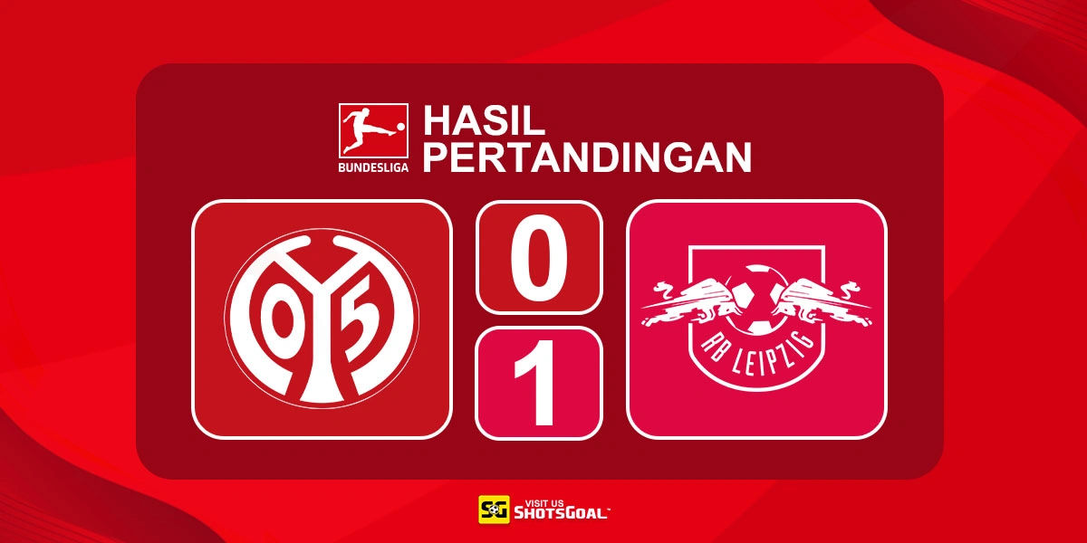 Mainz 0-1 RB Leipzig - Banteng-Banteng RB Leipzig Melaju ke Papan Atas