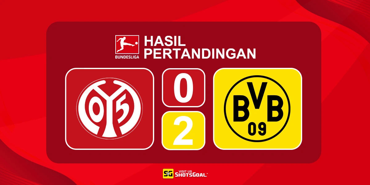 Mainz 0-2 Borussia Dortmund - Kartu Merah Zentner Permudah Jalan Borussia Dortmund