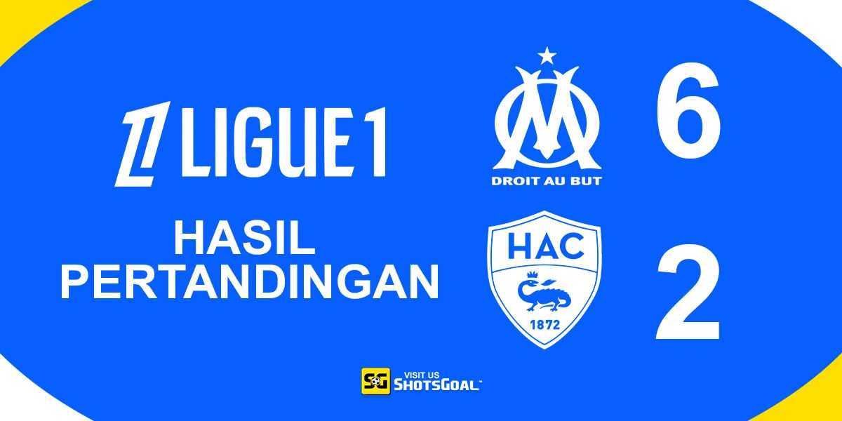 Marseille 6-2 Le Havre - Marseille Pesta Gol