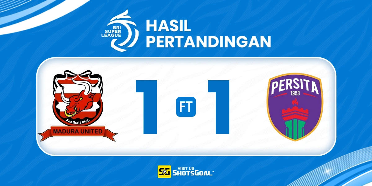 Madura United 1-1 Persita - Duel Dua Penalti Berakhir Imbang