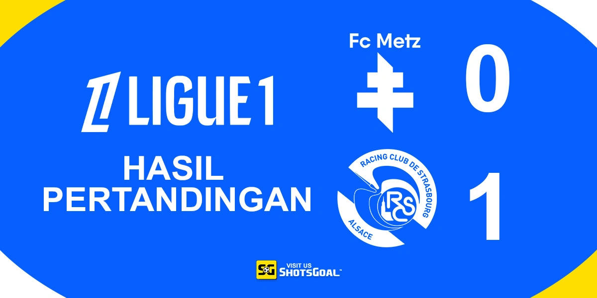 Metz 0-1 Strasbourg - Strasbourg Menang Tipis di Menit-Menit Akhir