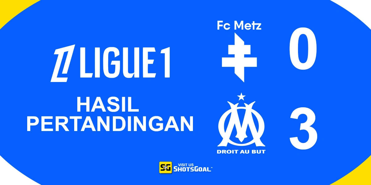 Metz 0-3 Marseille - Marseille Kuasai Puncak Klasemen Sementara Waktu